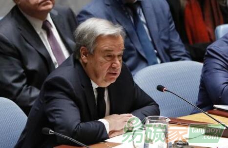 聯合國秘書長古特雷斯：2020年前溫室氣體排放量需再降25%